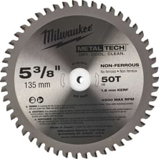 Milwaukee Endurance Aluminium Cutting Circular Saw Blade Milwaukee Endurance Aluminium Cutting Circular Saw Blade