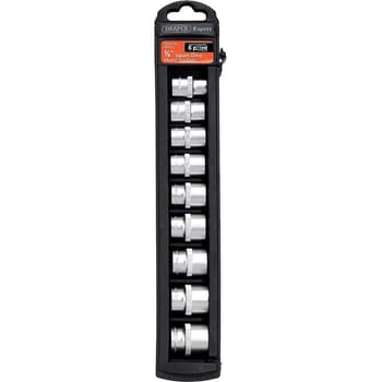Draper Expert 9 Piece 3/8" Drive Satin Chrome Hex Socket Set Metric