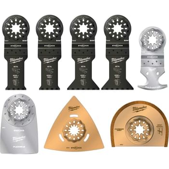 Milwaukee 8 Piece Starlock Oscillating Multi Tool Blade Set