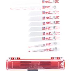 Milwaukee Sawzall 10 Piece Reciprocating Sabre Saw Blade Set Milwaukee Sawzall 10 Piece Reciprocating Sabre Saw Blade Set