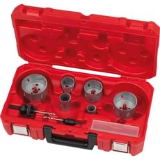 Milwaukee 10 Piece Contractor Bi-Metal Holesaw Set Milwaukee 10 Piece Contractor Bi-Metal Holesaw Set