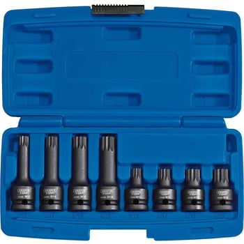 Draper 8 Piece 1/2" Drive Tamper Proof Impact Spline Socket Bit Set