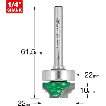 Trend CRAFTPRO Bearing Guided Classic Broken Ogee Router Cutter