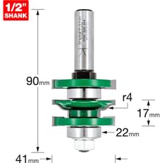 Trend CRAFTPRO Bearing Guided Easyset Ogee Router Cutter