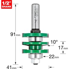 Trend CRAFTPRO Bearing Guided Easyset Bevel Router Cutter Trend CRAFTPRO Bearing Guided Easyset Bevel Router Cutter