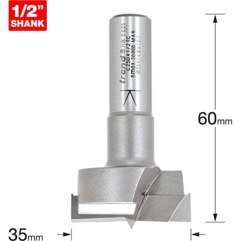 Trend CRAFTPRO Hinge Recess 35mm Router Cutter