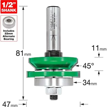 Trend CRAFTPRO Matchlining Router Cutter Set