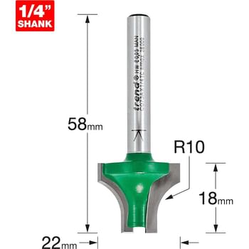 Trend CRAFTPRO Sash Bar Ovolo Joint Router Cutter