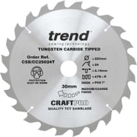 Trend Craft Anti Kickback Thin Kerf Circular Saw Blade