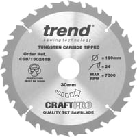 Trend CRAFTPRO Wood Cutting Cordless Saw Blade