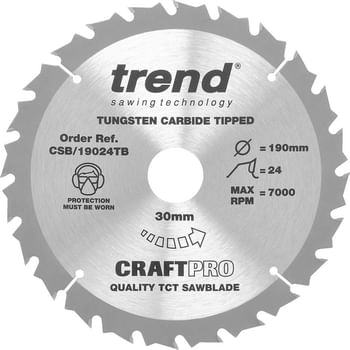 Trend CRAFTPRO Wood Cutting Cordless Saw Blade