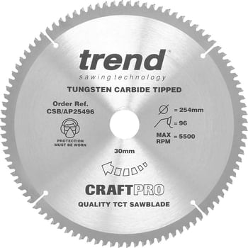 Trend CRAFTPRO Aluminium and Plastic Cutting Saw Blade