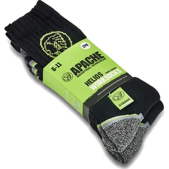 Apache Helios 2 Pair Pack of Mens Work Socks