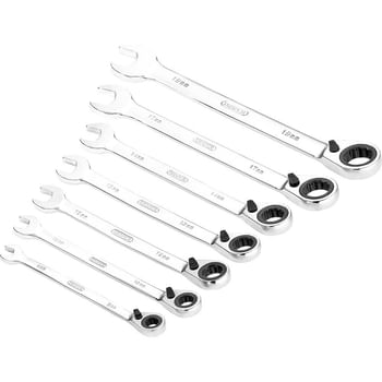 Draper 7 Piece Ratchet Combination Spanner Set Metric