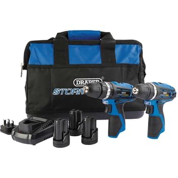 Draper Storm Force 10.8v Cordless 2 Piece Power Tool Kit