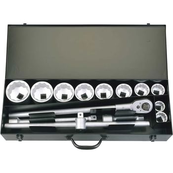 Elora 15 Piece 1" Drive Bi Hex Master Socket Set Metric