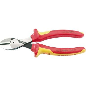 Knipex VDE Insulated High Leverage Diagonal Side Cutters Knipex VDE Insulated High Leverage Diagonal Side Cutters