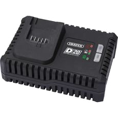 Draper Fast Battery Charger for D20 20v Cordless Lithium Ion Batteries