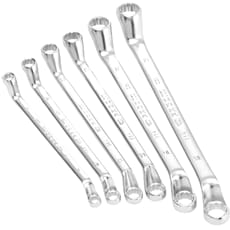 Facom 55A.JN6 6 Piece Deep Offset Ring Spanner Set