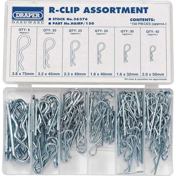 Draper 150 Piece R Clip Assortment