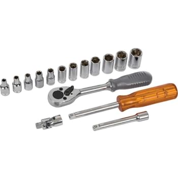 Avit 16 Piece 1/4" Drive Hex Socket Set Metric