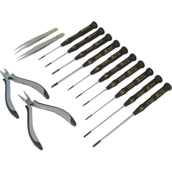 CK 14 Piece ESD Precision Screwdriver and Plier Tool Kit