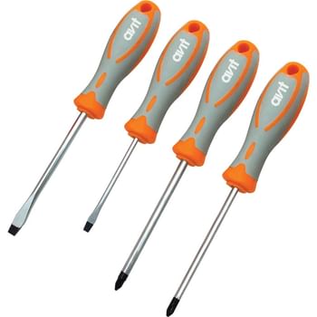 Avit 4 Piece Pozi and Slotted Screwdriver Set