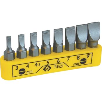 CK 8 Piece Slotted Screwdriver Bit Set