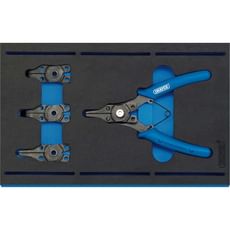 Draper 5 Piece Interchangeable Circlip Plier Set In Eva Insert Tray Draper 5 Piece Interchangeable Circlip Plier Set In Eva Insert Tray