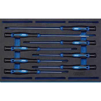 Draper 8 Piece Extra Long Precision Screwdriver Set In Eva Insert Tray