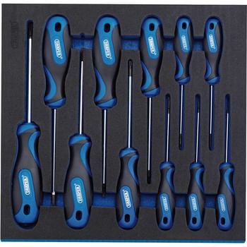 Draper 11 Piece Torx Security Soft Grip Screwdriver Set In Eva Insert Tray