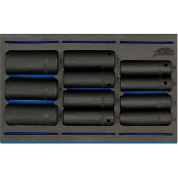 Draper 11 Piece 1/2" Drive Impact Socket Set In Eva Insert Tray