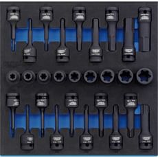 Draper 28 Piece 1/2" Drive Impact Torx Hex Socket Set In Eva Insert Tray