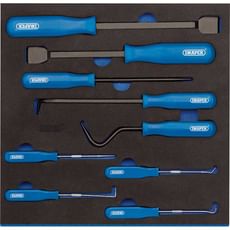Draper 9 Piece Scraper, Hook and Pick Set In Eva Insert Tray