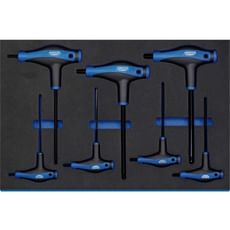 Draper 7 Piece T Handle Ball End Hexagon Key Set In Eva Insert Tray Draper 7 Piece T Handle Ball End Hexagon Key Set In Eva Insert Tray