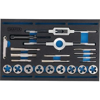 Draper 22 Piece Tap and Die Set Metric / BSP in EVA Insert Tray