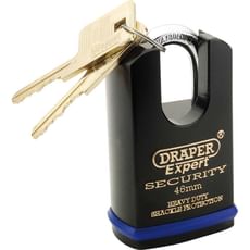 Draper Expert Heavy Duty Padlock Closed Shackle Draper Expert Heavy Duty Padlock Closed Shackle