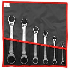Facom 65.JU6T 6 Piece Ratchet Ring Spanner Set Imperial