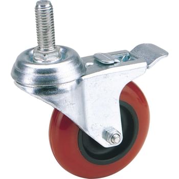 Draper Swivel Bolt Fixing Polyurethane Wheeled Castor and Brake