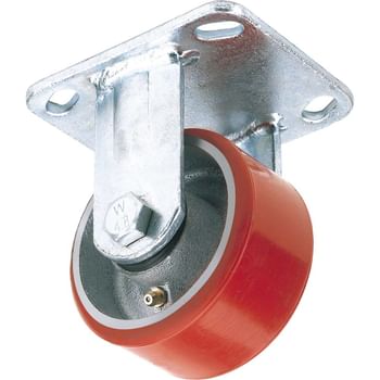Draper Fixed Plate Fixing Heavy Duty Polyurethane Wheeled Castor