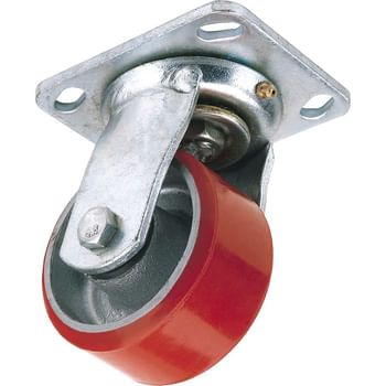 Draper Swivel Plate Fixing Heavy Duty Polyurethane Wheeled Castor