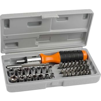Avit 40 Piece 1/4" Drive Hex Socket and Screwdriver Bit Set Metric and Imperial