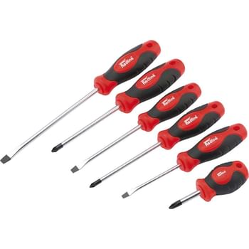 Draper Redline 6 Piece Soft Grip Pozi Screwdriver Set