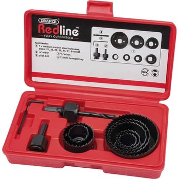 Draper Redline 11 Piece Hole Saw Set