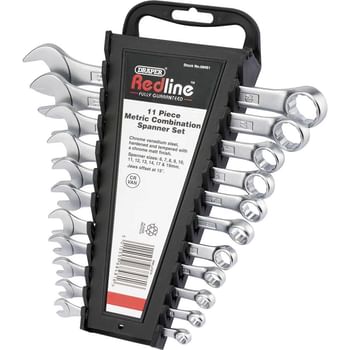 Draper Redline 11 Piece Combination Spanner Set