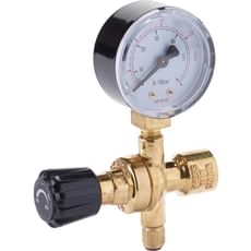 Draper 130 Bar Single Gauge Gas Bottle Regulator