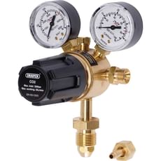 Draper 300 Bar Industrial Double Gauge Gas Bottle Regulator