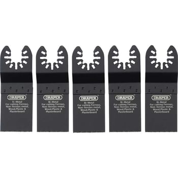 Draper 5 Piece OIS Oscillating Multi Tool Plunge Cutting Blade Set