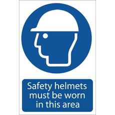 Draper Safety Helmets Must Be Worn In This Area Sign Draper Safety Helmets Must Be Worn In This Area Sign