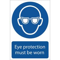 Draper Eye Protection Must Be Worn Sign Draper Eye Protection Must Be Worn Sign